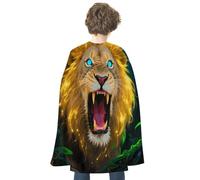 ERSTSNCK Halloween Cloak for Women Men Fluorescent Lion Christmas Cape Aldult Costumes Cape for Cosplay Party