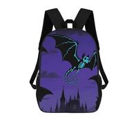 ERSTSNCK Halloween Flying Bat Laptop Backpack for Travel Work Cute Bookbag Computer Backpack Casual Daypack