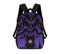 ERSTSNCK Halloween Flying Bats Moon Laptop Backpack for Travel Work Cute Bookbag Computer Backpack Casual Daypack