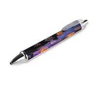 ERSTSNCK Halloween Owl Pumpkin Black Ballpoint Pens Fine Point (0.5mm) Black Ink Pen Retractable Ball Point Pens with Comfortable Full Grip for Journaling, And Office Writing Ideal 1 PCS