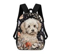 ERSTSNCK Hand Drawn Garden Dog Laptop Backpack for Travel Work Cute Bookbag Computer Backpack Casual Daypack