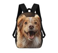 ERSTSNCK Happy Puppy Laptop Backpack for Travel Work Cute Bookbag Computer Backpack Casual Daypack