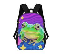 ERSTSNCK Hippie Frog Laptop Backpack for Travel Work Cute Bookbag Computer Backpack Casual Daypack