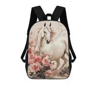 ERSTSNCK Horse Image Laptop Backpack for Travel Work Cute Bookbag Computer Backpack Casual Daypack