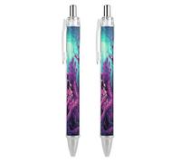 ERSTSNCK Human Hands And Bones Black Ballpoint Pens Fine Point (0.5mm) Black Ink Pen Retractable Ball Point Pens with Comfortable Full Grip for Journaling, And Office Writing Ideal 2 PCS