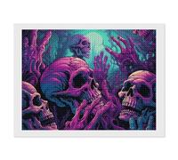 ERSTSNCK Human Hands and Bones Diamond Painting Kits for Adults 12"x16" 5D Diamond Art Kits for Beginners DIY Full Drill Round Diamonds Gem Art Crafts Painting for Home Wall Decor