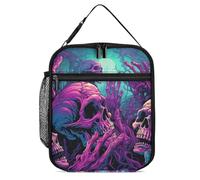 ERSTSNCK Human Hands And Bones Lunch Bag for Adults Reusable Insulated Lunchbox Leakproof Small Lunch Box Tote for Men & Women Portable Food Cooler Bag for Work, Office, Picnics