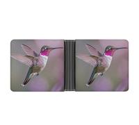 ERSTSNCK Humming Birds Wallet for Men Bifold Rfid Blocking Slim Money Clip Front Pocket Wallet Card Holder