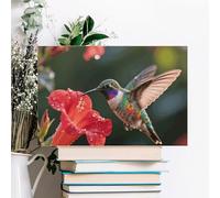 ERSTSNCK Hummingbird Hover Wall Decor For Living Room Large Canvas Wall Art For Bedroom Modern Office Pictures Wall Artwork Landscape Paintings Canvas Art Prints Home Decorations 12x08inch(30x20cm)