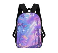 ERSTSNCK Iridescent Forest Laptop Backpack for Travel Work Cute Bookbag Computer Backpack Casual Daypack