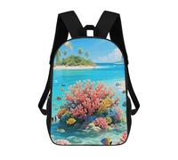 ERSTSNCK Island Corals Laptop Backpack for Travel Work Cute Bookbag Computer Backpack Casual Daypack
