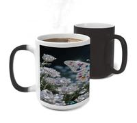 ERSTSNCK Jewel - Butterfly Color Changing Mug Heat Changing Coffee Mug Funny Magic Cup Heat Sensitive Travel Mugs Novelty Coffee Cups Personalized Customized Gift for Men Women 11 Oz