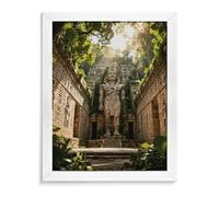 ERSTSNCK Jungle God Diamond Painting Kits for Adults White Wood 40 * 50cm 5D Diamond Art Kits for Beginners Large DIY Full Drill Round Diamonds Gem Art Crafts Painting for Home Wall Decor