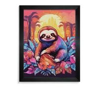 ERSTSNCK Jungle Sloth Diamond Painting Kits for Adults Blackwood 40 * 50cm 5D Diamond Art Kits for Beginners Large DIY Full Drill Round Diamonds Gem Art Crafts Painting for Home Wall Decor