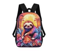 ERSTSNCK Jungle Sloth Laptop Backpack for Travel Work Cute Bookbag Computer Backpack Casual Daypack