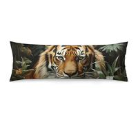 ERSTSNCK Jungle Tiger Body Pillow Pillowcase 20"x54" Lumbar Throw Pillow Covers with Hidden Zipper Breathable & Cozy Full Long Bodypillow Case Cover for Sleeping Bedroom Couch Sofa Decor
