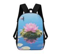 ERSTSNCK Lake Floating Laptop Backpack for Travel Work Cute Bookbag Computer Backpack Casual Daypack