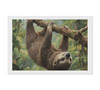 ERSTSNCK Lazy Sloth Diamond Painting Kits for Adults 8"x12" 5D Diamond Art Kits for Beginners DIY Full Drill Round Diamonds Gem Art Crafts Painting for Home Wall Decor
