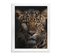 ERSTSNCK Leopard Diamond Painting Kits for Adults White Wood 40 * 50cm 5D Diamond Art Kits for Beginners Large DIY Full Drill Round Diamonds Gem Art Crafts Painting for Home Wall Decor