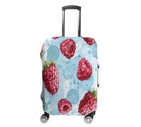 ERSTSNCK Light Blue Pattern Luggage Suitcase Covers Elastic Washable Cute Luggage Protector Travel Suitcase Protective Cover For Adult (Fit 19-32 Inch Luggages) X-Large, white, M, Light Blue Pattern