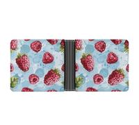 ERSTSNCK Light Blue Pattern Wallet for Men Bifold Rfid Blocking Slim Money Clip Front Pocket Wallet Card Holder