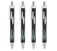 ERSTSNCK Light Blue Tulips Black Ballpoint Pens Fine Point (0.5mm) Black Ink Pen Retractable Ball Point Pens with Comfortable Full Grip for Journaling, And Office Writing Ideal 4 PCS