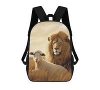 ERSTSNCK Lion Sheep Laptop Backpack for Travel Work Cute Bookbag Computer Backpack Casual Daypack