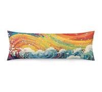 ERSTSNCK Lively Sea View Body Pillow Pillowcase 20"x54" Lumbar Throw Pillow Covers with Hidden Zipper Breathable & Cozy Full Long Bodypillow Case Cover for Sleeping Bedroom Couch Sofa Decor