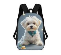 ERSTSNCK Lovely Maltese Dog Laptop Backpack for Travel Work Cute Bookbag Computer Backpack Casual Daypack