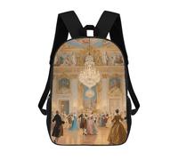 ERSTSNCK Luxurious Palace Ball Laptop Backpack for Travel Work Cute Bookbag Computer Backpack Casual Daypack