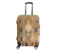 ERSTSNCK Luxurious Palace Ball Luggage Suitcase Covers Elastic Washable Cute Luggage Protector Travel Suitcase Protective Cover For Adult (Fit 19-32 Inch Luggages) X-Large, white, L, Luxurious Palace