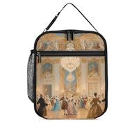 ERSTSNCK Luxurious Palace Ball Lunch Bag for Adults Reusable Insulated Lunchbox Leakproof Small Lunch Box Tote for Men & Women Portable Food Cooler Bag for Work, Office, Picnics