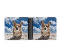 ERSTSNCK Lying on The Beach Wallet for Men Bifold Rfid Blocking Slim Money Clip Front Pocket Wallet Card Holder