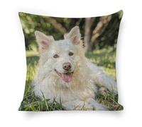 ERSTSNCK Lying on The Grass Pillow Covers 18"x18" Linen Throw Pillow Covers - Double Sided Decorative Square Cushion Cases for Sofa, Bed, Chair (No Insert Included)