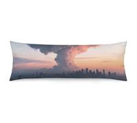 ERSTSNCK Mammatus Cloud Formation Body Pillow Pillowcase 20"x54" Lumbar Throw Pillow Covers with Hidden Zipper Breathable & Cozy Full Long Bodypillow Case Cover for Sleeping Bedroom Couch Sofa Decor
