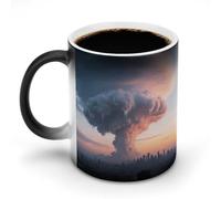 ERSTSNCK Mammatus Cloud Formation Color Changing Mug 11 Oz Heat Changing Coffee Mugs Funny Magic Cup Heat Sensitive Ceramics Mug Novelty Coffee Cups Personalized Customized Gift Idea for Men & Women