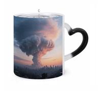 ERSTSNCK Mammatus Cloud Formation Color Changing Mug Heat Changing Coffee Mugs Funny Magic Cup Heat Sensitive Travel Mug Novelty Coffee Cups Personalized Customized Gift Idea for Men & Women 11 Oz