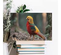 ERSTSNCK Mandarin Duck Wall Decor For Living Room Large Canvas Wall Art For Bedroom Modern Office Pictures Wall Artwork Landscape Paintings Canvas Art Prints Home Decorations 12x08inch(30x20cm)