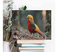 ERSTSNCK Mandarin Duck Wall Decor For Living Room Large Canvas Wall Art For Bedroom Modern Office Pictures Wall Artwork Landscape Paintings Canvas Art Prints Home Decorations 16x12inch(40x30cm)