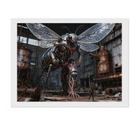 ERSTSNCK Mechanical Creature Diamond Painting Kits for Adults 12"x16" 5D Diamond Art Kits for Beginners DIY Full Drill Round Diamonds Gem Art Crafts Painting for Home Wall Decor