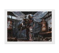 ERSTSNCK Mechanical Creature Diamond Painting Kits for Adults 8"x12" 5D Diamond Art Kits for Beginners DIY Full Drill Round Diamonds Gem Art Crafts Painting for Home Wall Decor