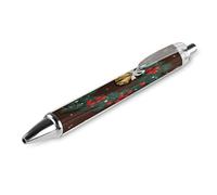ERSTSNCK Merry Christmas Black Ballpoint Pens Fine Point (0.5mm) Black Ink Pen Retractable Ball Point Pens with Comfortable Full Grip for Journaling, And Office Writing Ideal 1 PCS