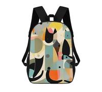 ERSTSNCK Mid-Century Modern Art Cat Laptop Backpack for Travel Work Cute Bookbag Computer Backpack Casual Daypack