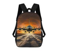 ERSTSNCK Military Aircraft Land Laptop Backpack for Travel Work Cute Bookbag Computer Backpack Casual Daypack