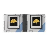 ERSTSNCK Modern Bouquet Leaves Wallet for Men Bifold Rfid Blocking Slim Money Clip Front Pocket Wallet Card Holder