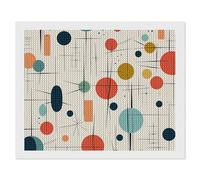 ERSTSNCK Modern Mid Century Diamond Painting Kits for Adults 16"x20" 5D Diamond Art Kits for Beginners DIY Full Drill Round Diamonds Gem Art Crafts Painting for Home Wall Decor