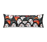 ERSTSNCK Monster Face Body Pillow Pillowcase 20"x54" Lumbar Throw Pillow Covers with Hidden Zipper Breathable & Cozy Full Long Bodypillow Case Cover for Sleeping Bedroom Couch Sofa Decor