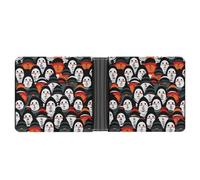 ERSTSNCK Monster Face Wallet for Men Bifold Rfid Blocking Slim Money Clip Front Pocket Wallet Card Holder