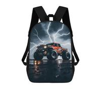 ERSTSNCK Monster Truck Black Sky Roar Laptop Backpack for Travel Work Cute Bookbag Computer Backpack Casual Daypack