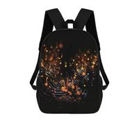 ERSTSNCK Musical Notes on Dark Background Laptop Backpack for Travel Work Cute Bookbag Computer Backpack Casual Daypack